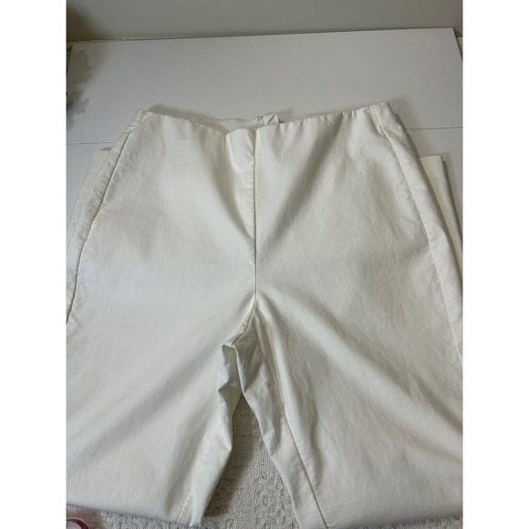 Rag & Bone Simone Slim Ankle Pants White‎ Cropped Pants Stretch Casual Size 10 - Picture 9 of 12